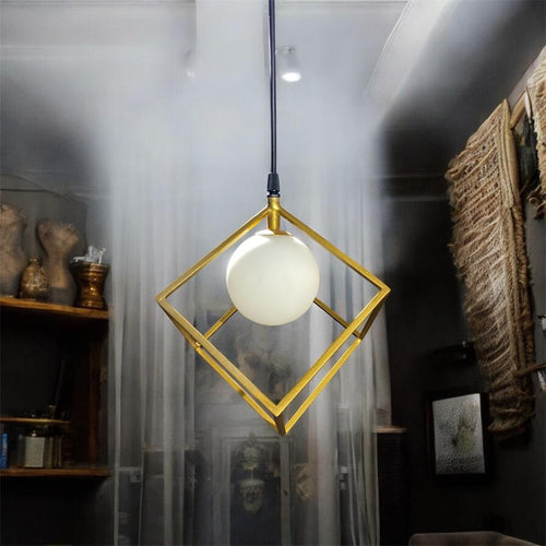 Modern Square-Shaped Hanging Light Fixture