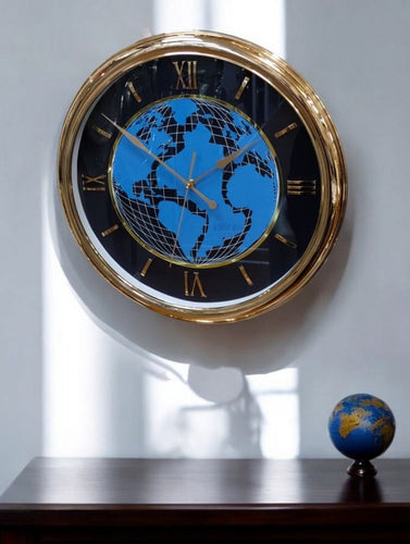 Global World Map Theme Wall Clock