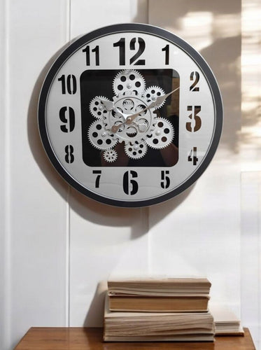 Timeless Silver Mechanism Wall Clock