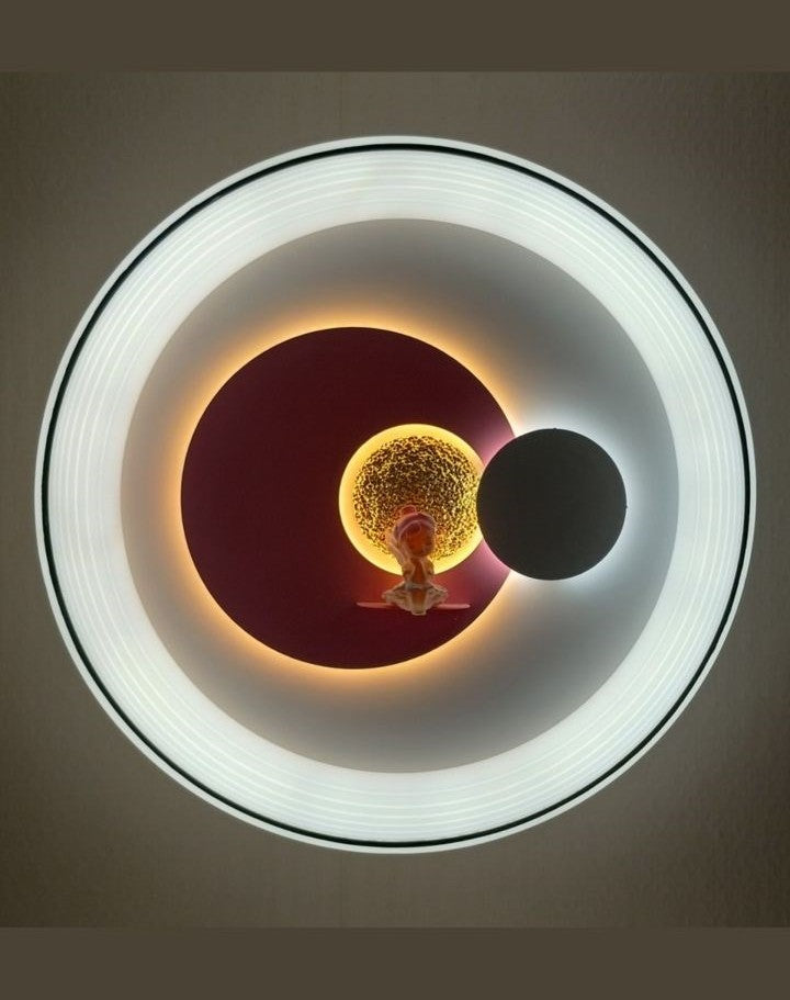Eclipse of Light: Sun and Moon Wall Mount