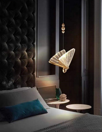Fluttering Glow: Butterfly Hanging Light