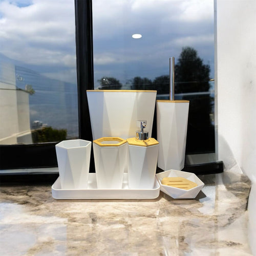 Premium White Bathroom Collection Set