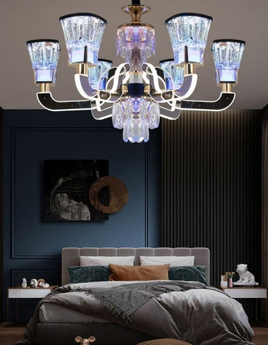 The Royal Bloom – Crystal-Adorned Vintage Chandelier