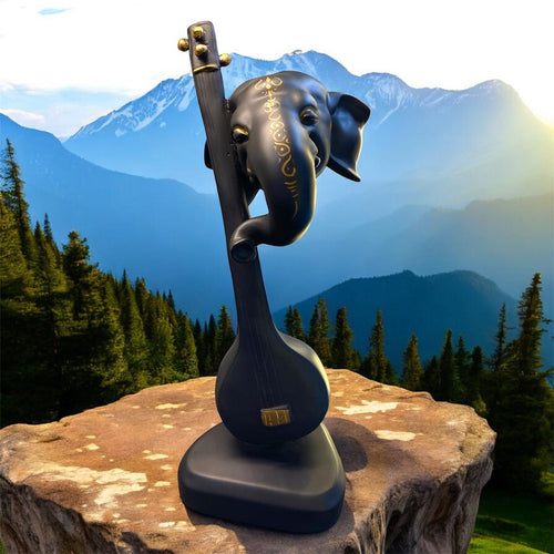 Classy Ganesha idol with Harmonium Accent