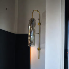 Load image into Gallery viewer, Elegant Smoke Black Cone-Shaped Wall-Mount Light