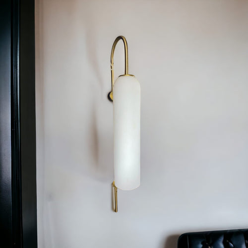 Premium White Cone-Shaped Wall-Mount Light Fixture for Timeless Elegance