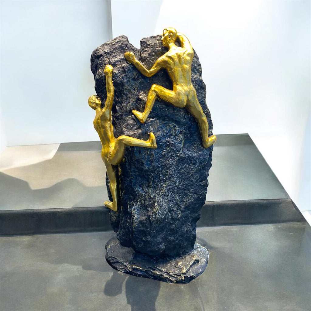 Two Men Climbing Artefact Decorative Display For Home Decor