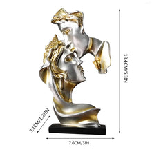 Load image into Gallery viewer, Decorative Poly Resin Kissing Couple Love Artefact For Home Decor (p.p)