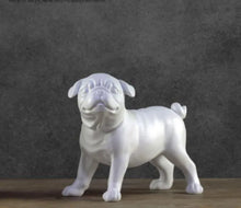 Load image into Gallery viewer, Black and White Pug Dog Figurines