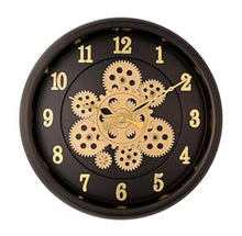 Load image into Gallery viewer, Moving Gear Wall Clock – Modern Industrial Steampunk Design for Home &amp; Office