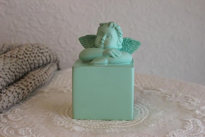 Castle & Co. Decor Cherubic Grace Sculpture in Green