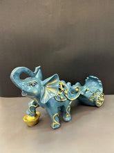 Load image into Gallery viewer, Elephant Artefact 
Blue Colour Elephant Artefact