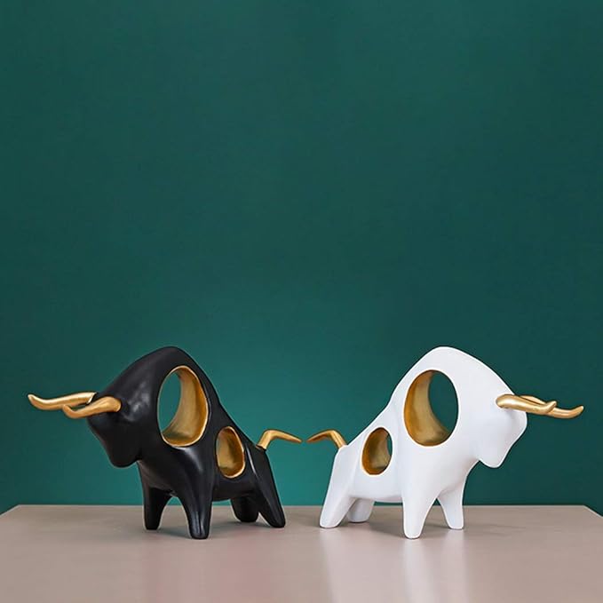 Outgeek New Year Cow Desk Ornament – Innovative Cattle Decor for Home Table