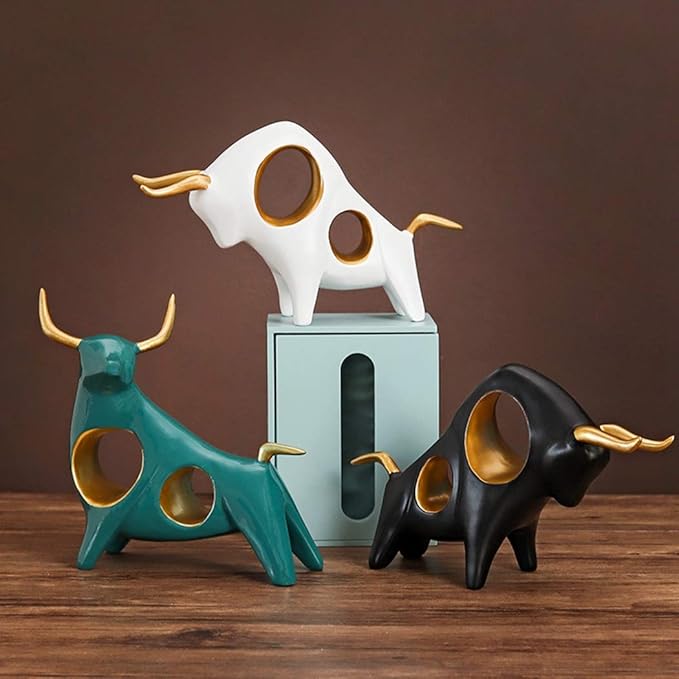 Outgeek New Year Cow Desk Ornament – Innovative Cattle Decor for Home Table