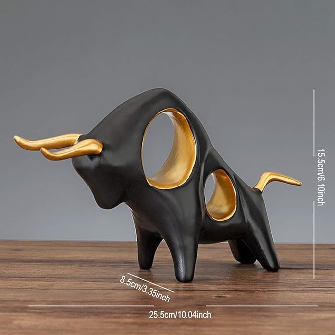 Outgeek New Year Cow Desk Ornament – Innovative Cattle Decor for Home Table