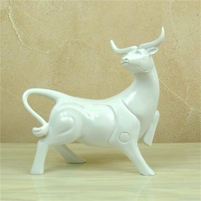 Head Up Bull Statue Decoration Ideal for Living Room, Study, and Office