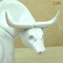 Load image into Gallery viewer, Head Up Bull Statue Decoration Ideal for Living Room, Study, and Office