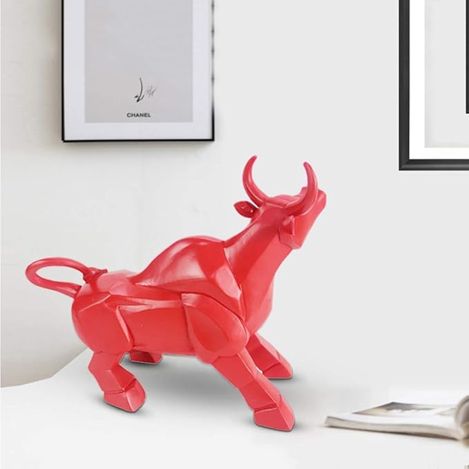 Head Up Bull Statue Decoration Ideal for Living Room, Study, and Office