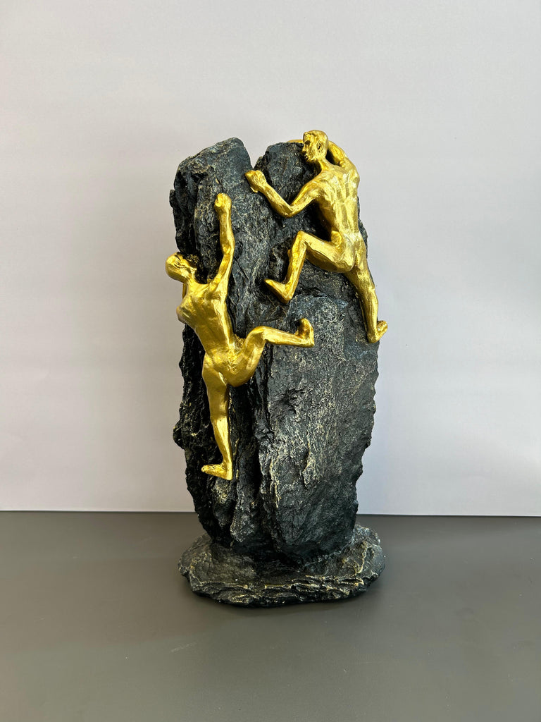 Two Men Climbing Artefact Decorative Display For Home Decor