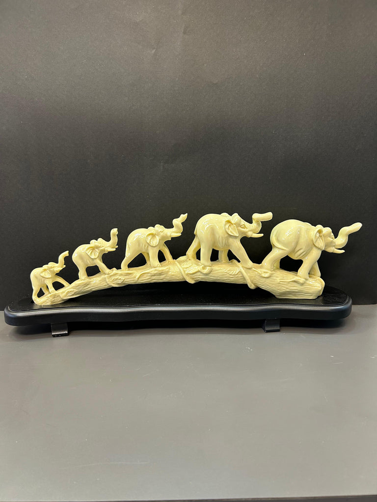 Five Elephant Artefact Frame Decorative Display For Home and Office Decor