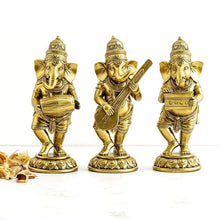 Load image into Gallery viewer, Lord Ganesha Idol 3-Piece Set