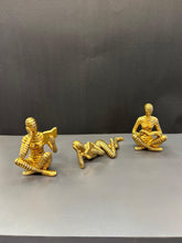 Load image into Gallery viewer, Gold Humanoid Reading Artefact Elegant Decorative Piece (Set)