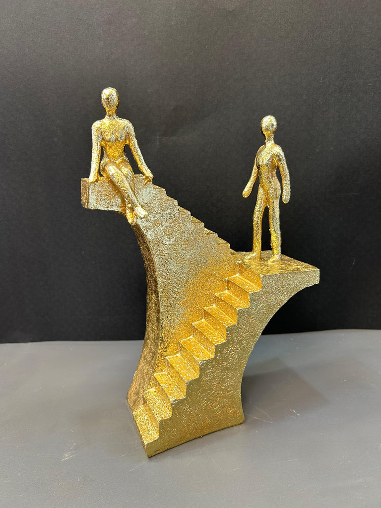 Golden Colour Stair Climbing Artefact