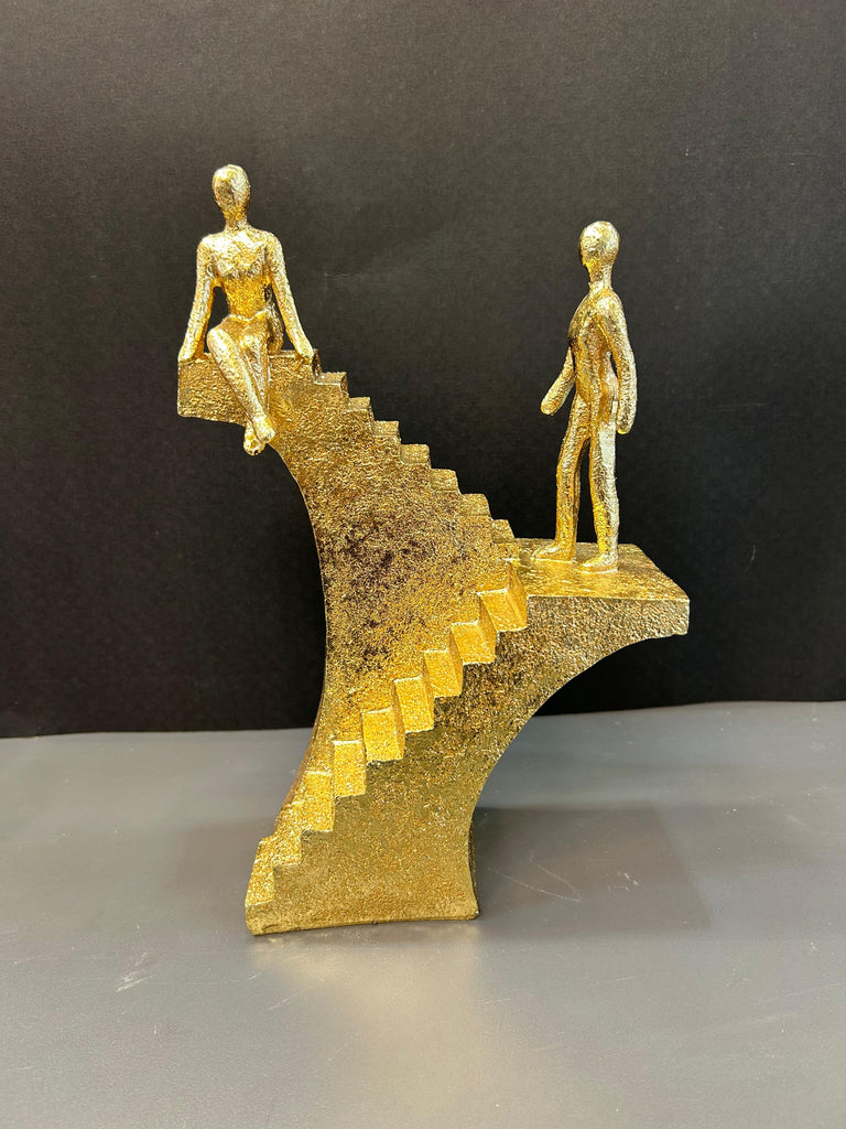 Golden Colour Stair Climbing Artefact