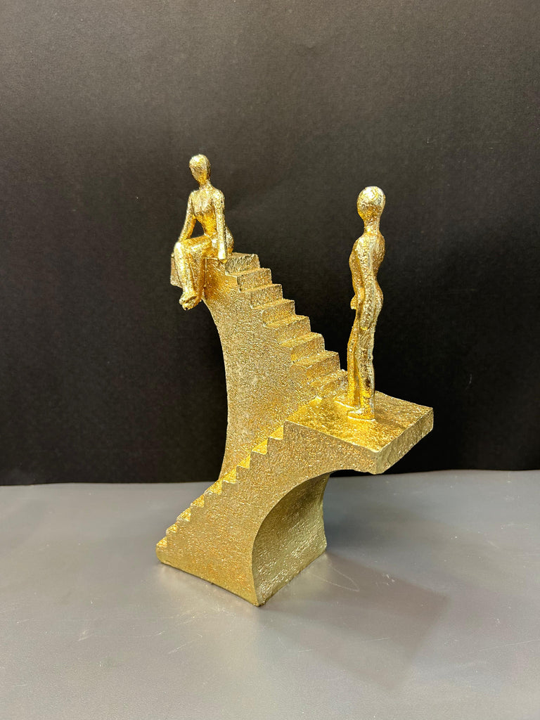 Golden Colour Stair Climbing Artefact