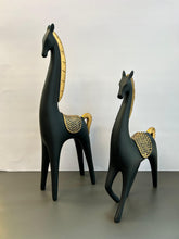 Load image into Gallery viewer, Majestic Black Horse Artefact Elegant Pair for Home Decor (set)