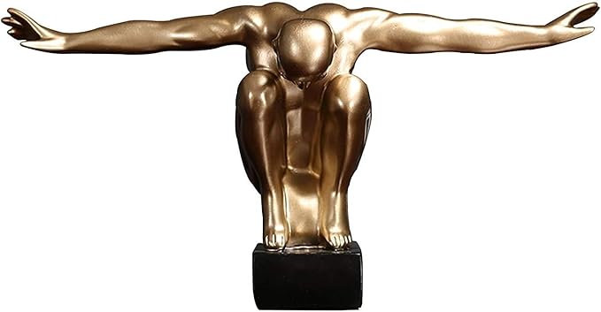 Unique Man Sculpture – Artistic Figurative Statue for Home Decoration and Ornaments