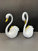 Load image into Gallery viewer, Elegant White Swan Decorative Artefact (set)