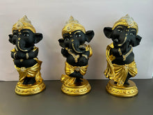 Load image into Gallery viewer, Collection of 3 Small Lord Ganesha Idols with Stylish design (Set)