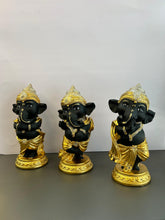 Load image into Gallery viewer, Collection of 3 Small Lord Ganesha Idols with Stylish design (Set)