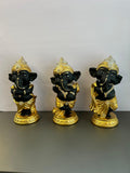 Collection of 3 Small Lord Ganesha Idols with Stylish design (Set)