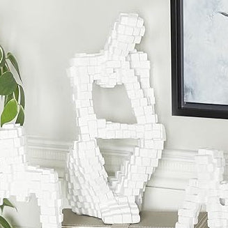 White Humanoid Artefact 
Artefact For Home Decor
White Artefact 
