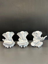 Load image into Gallery viewer, Elegant White Ganesha Idol Set Three-Piece Collection (Set)