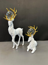 Load image into Gallery viewer, Elegant White &amp; Black Deer Modern Decorative Artefact For Home Decor (set)